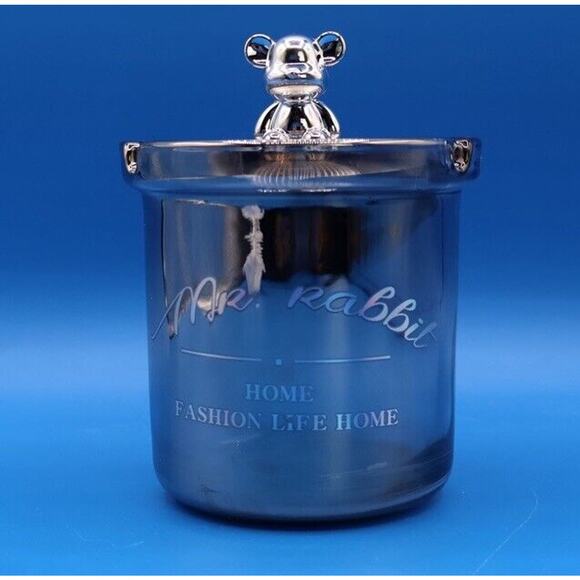 Glass Ash tray Outdoors, Ashtray with Lid & Funnel for One Size, Silver - Picture 1 of 9